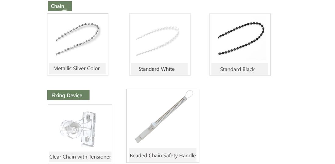 Accessories of Chain Operated Window Shades