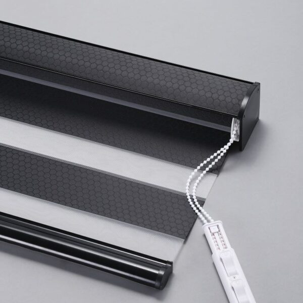 Beaded Chain Corded Zebra Shades