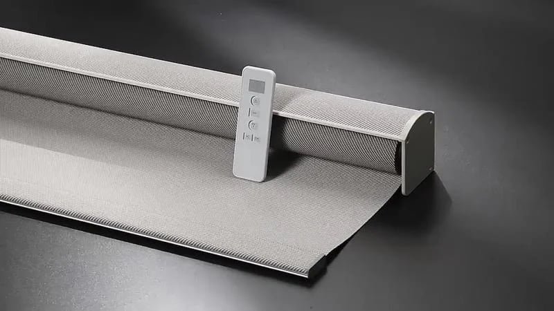 Smart motorized roller shades with remote control