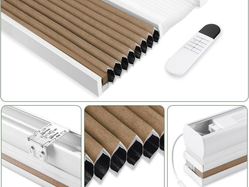 Shadesmart motorized cellular honeycomb shade with motorized lift system -- energy-efficient and automation-ready for commercial and residential projects