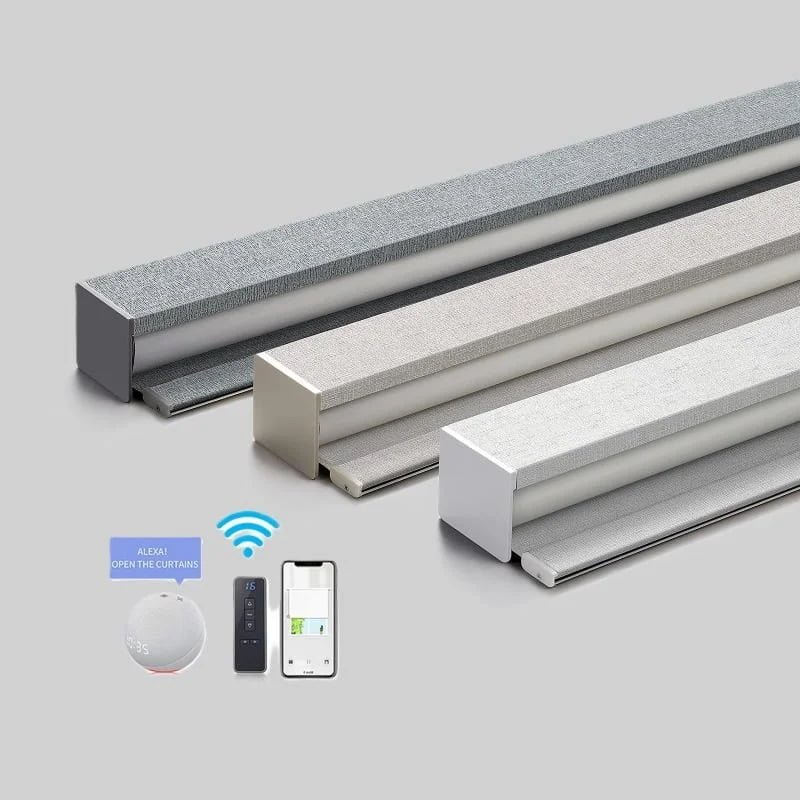 Motorized smart window blinds -- remote and app-controlled systems by Shadesmart