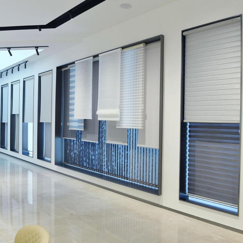 Window blinds product display -- Shadesmart trade account wholesale supplier showroom
