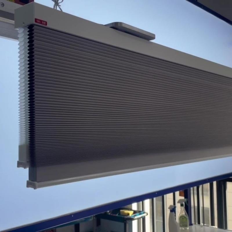 Cellular shades installed in hotel room and multifamily residential application for thermal insulation