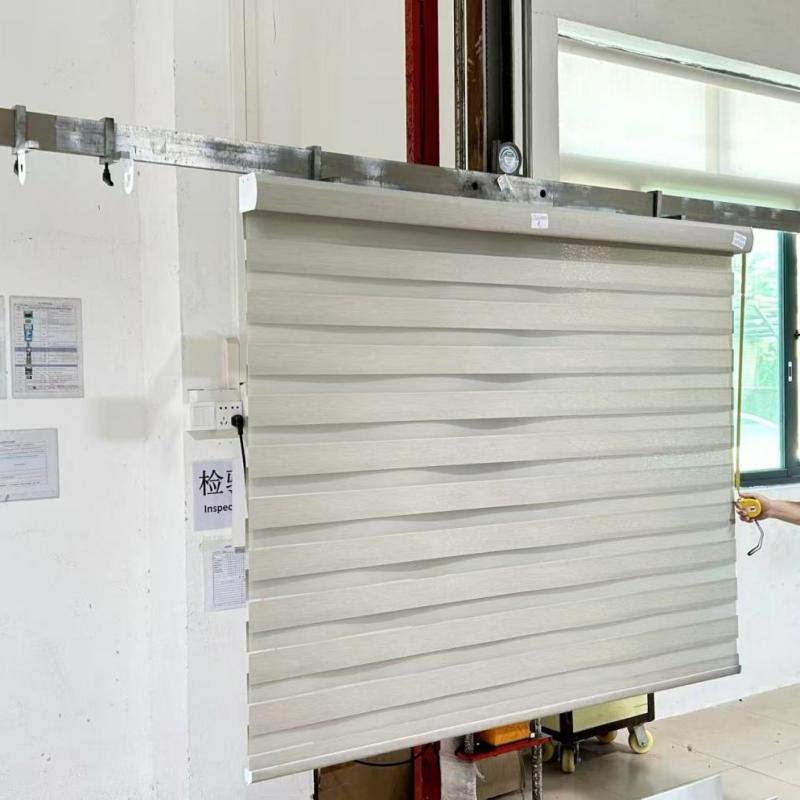 Zebra blinds wholesale product display -- woven fabric quality from Shadesmart factory